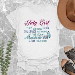 July Birthday Queen Graphic T Shirt